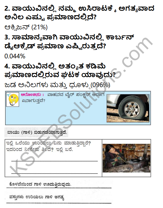 KSEEB Solutions for Class 5 EVS Chapter 6 Air in Kannada 2