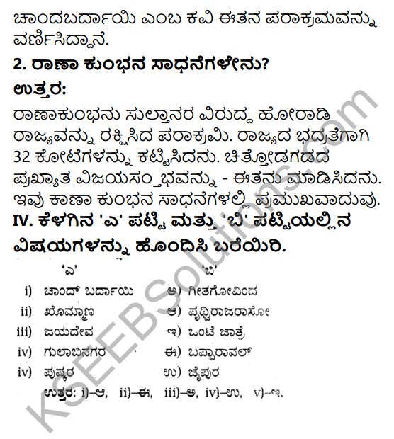 KSEEB Solutions for Class 6 History Chapter 12 Bharatada Itihasadalli Rajaputaru 4