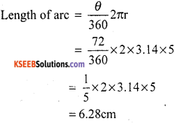 KSEEB Solutions for Class 10 Maths Chapter 5 Areas Related to Circles Additional Questions 12