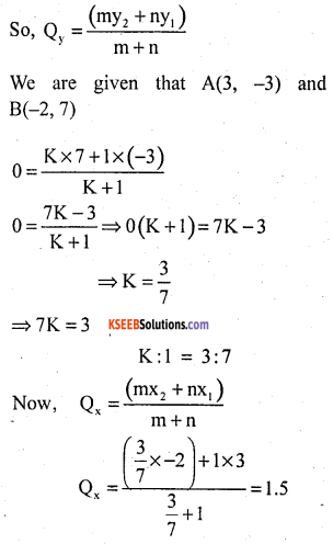KSEEB Solutions for Class 10 Maths Chapter 7 Coordinate Geometry Additional Questions 30