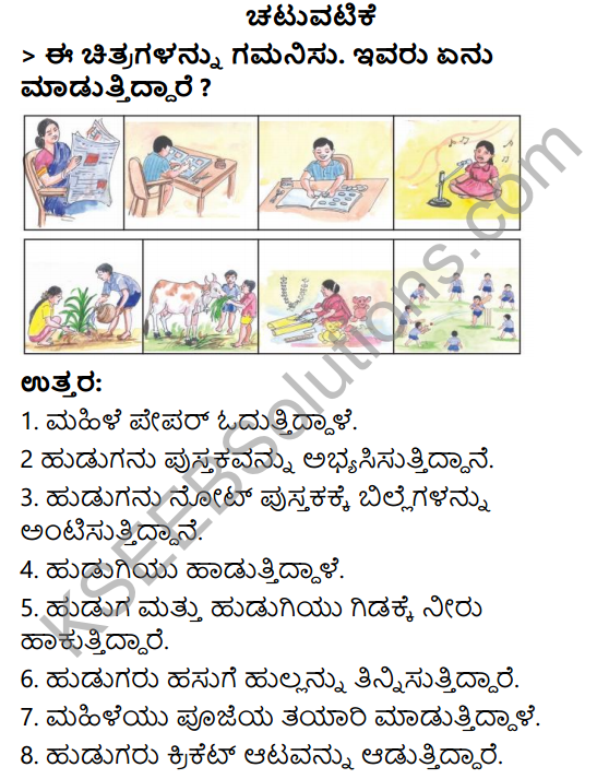 KSEEB Solutions for Class 3 EVS Chapter 17 My hobby in Kannada 1