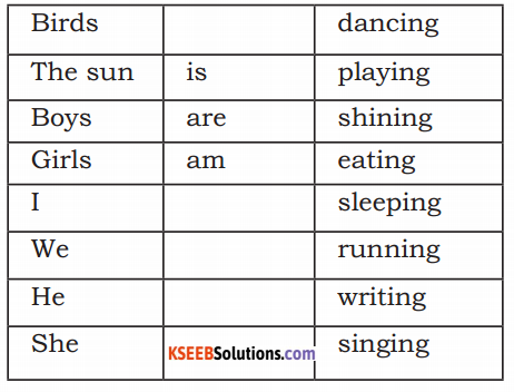 KSEEB Solutions for Class 3 English Chapter 8 Let's Play - KSEEB Solutions