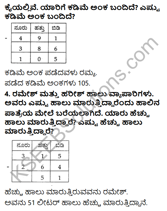KSEEB Solutions for Class 3 Maths Chapter 4 Subtraction in Kannada 8