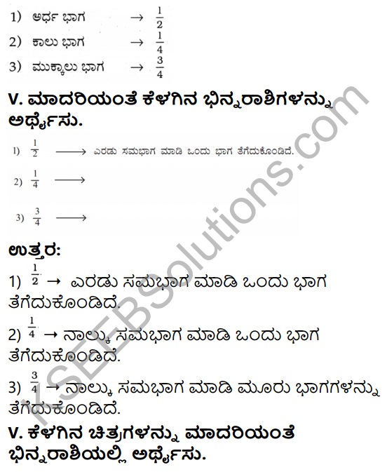 KSEEB Solutions for Class 3 Maths Chapter 8 Fractional Numbers in Kannada 13