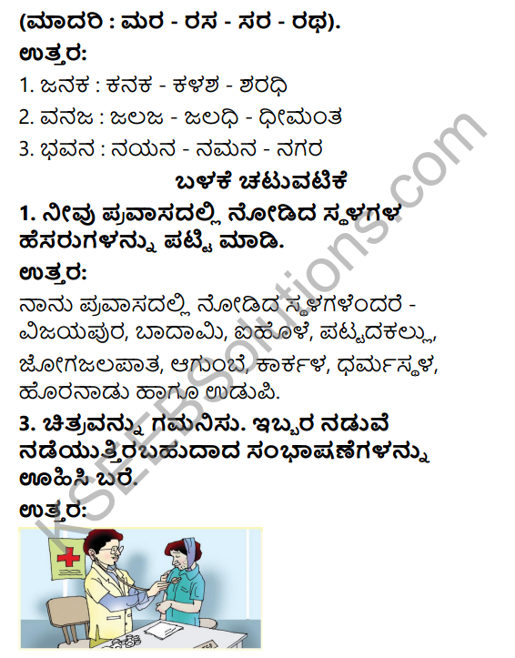 Savi Kannada Text Book Class 4 Solutions Chapter 12 Pravasa Hogona 7