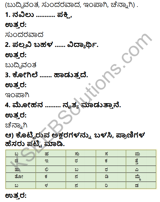 Savi Kannada Text Book Class 4 Solutions Chapter 6 Doddavaru Yaru 5