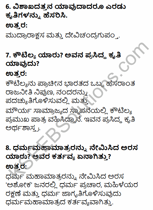2nd PUC History Question Bank Chapter 4 Ancient Period in Kannada 39