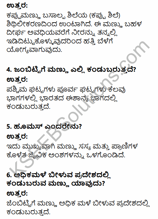 1st PUC Geography Question Bank Chapter 10 Climate, Soil and Forest in Kannada 22