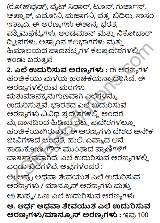 1st PUC Geography Question Bank Chapter 10 Climate, Soil and Forest in Kannada 46