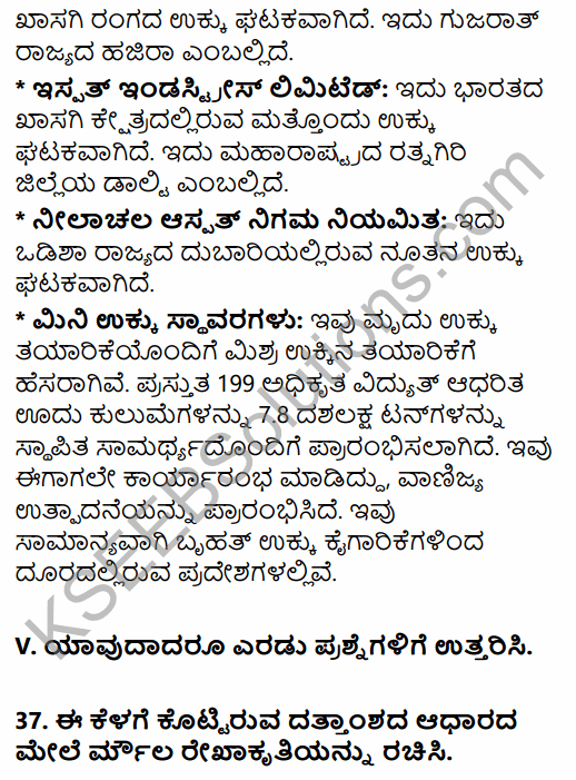 2nd PUC Geography Model Question Paper 1 with Answers in Kannada 46