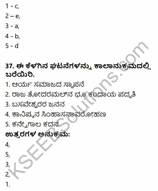 2nd PUC History Model Question Paper 3 with Answers in Kannada 63