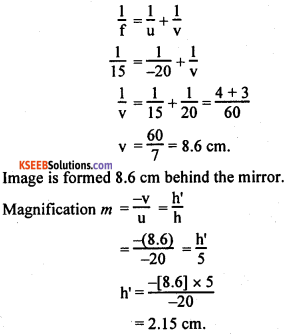 KSEEB Class 10 Science Important Questions Chapter 10 Light Reflection and Refraction 35