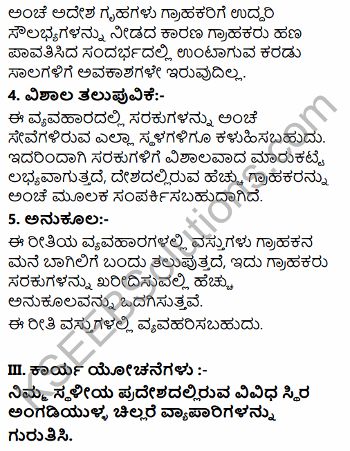 1st PUC Business Studies Question Bank Chapter 10 Internal Trade in Kannada 24