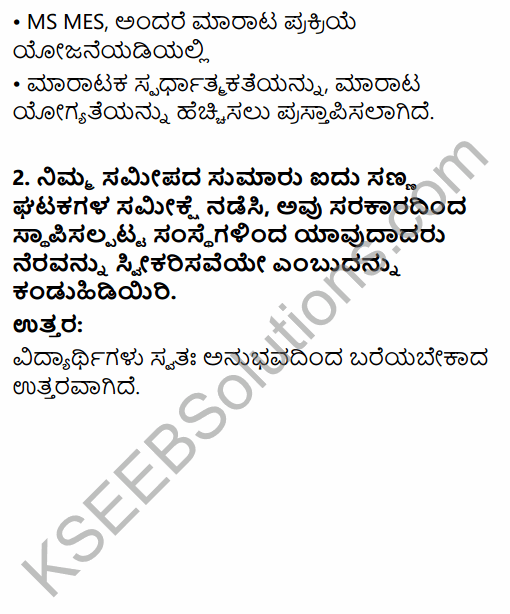 1st PUC Business Studies Question Bank Chapter 9 Small Business in Kannada 30