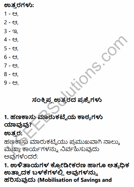 2nd PUC Business Studies Question Bank Chapter 10 Financial Market in Kannada 4