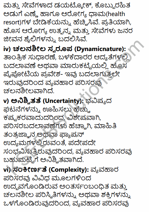 2nd PUC Business Studies Question Bank Chapter 3 Business Environment in Kannada 15