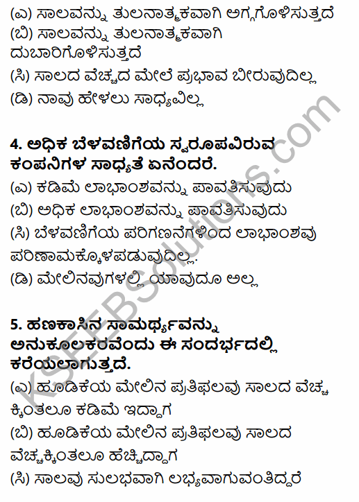2nd PUC Business Studies Question Bank Chapter 9 Financial Management in Kannada 2
