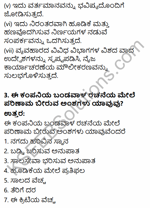 2nd PUC Business Studies Question Bank Chapter 9 Financial Management in Kannada 37