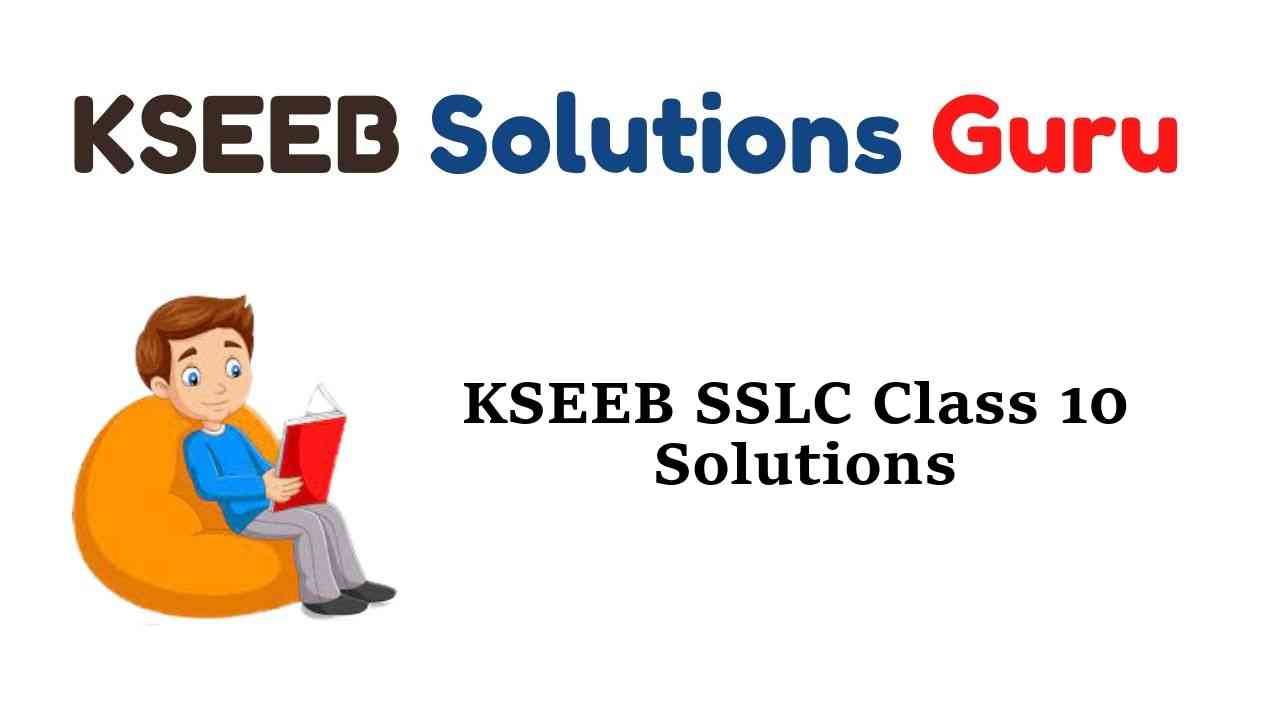 KSEEB SSLC Class 10 Solutions Karnataka State Syllabus