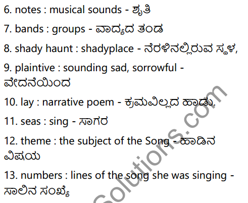 The Solitary Reaper Summary in Kannada 3