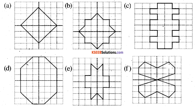KSEEB Solutions for Class 6 Maths Chapter 13 Symmetry Ex 13.3 4