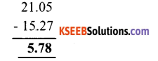KSEEB Solutions for Class 6 Maths Chapter 8 Decimals Ex 8.6 7