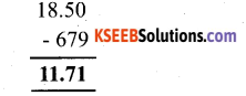 KSEEB Solutions for Class 6 Maths Chapter 8 Decimals Ex 8.6 8