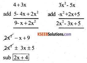 KSEEB Solutions for Class 7 Maths Chapter 12 Algebraic Expressions Ex 12.2 512