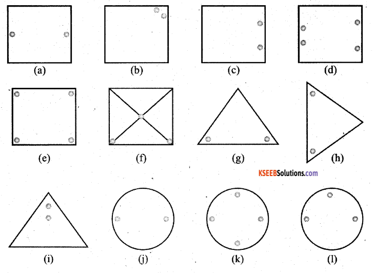 KSEEB Solutions for Class 7 Maths Chapter 14 Symmetry Ex 14.1 1
