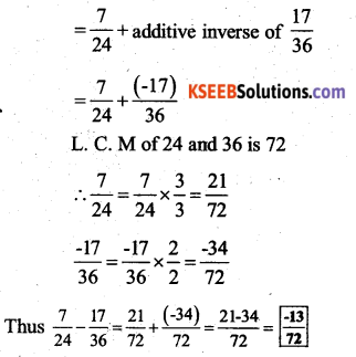 KSEEB Solutions for Class 7 Maths Chapter 9 Rational Numbers Ex 9.2 19