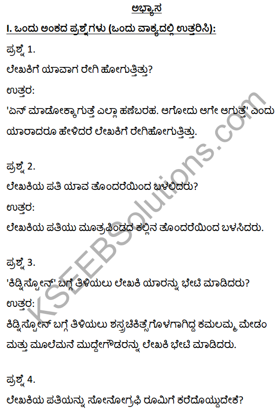 2nd PUC Kannada Textbook Answers Sahitya Sampada Chapter 15 Ayke Ide Namma Kaiyalli 1