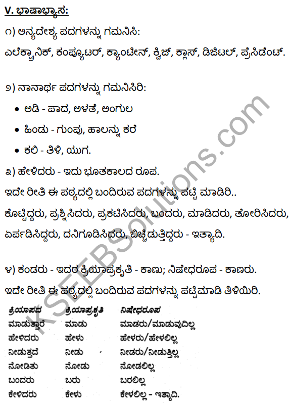 2nd PUC Kannada Textbook Answers Sahitya Sampada Chapter 18 Badakannu Pritisida Santa 20