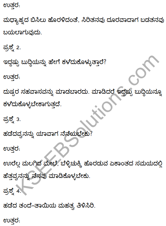 2nd PUC Kannada Textbook Answers Sahitya Sampada Chapter 6 Habbali Avara Rasaballi 13