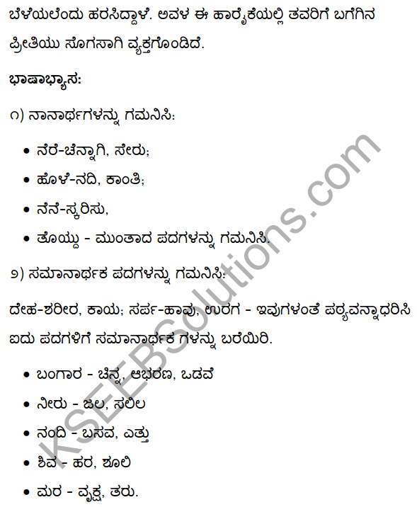 2nd PUC Kannada Textbook Answers Sahitya Sampada Chapter 6 Habbali Avara Rasaballi 25