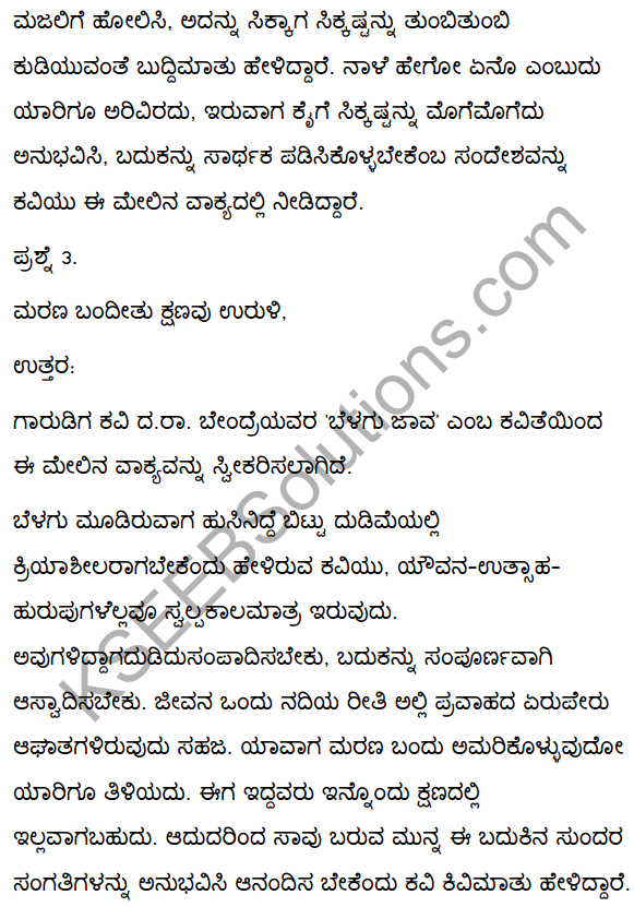 2nd PUC Kannada Textbook Answers Sahitya Sampada Chapter 7 Belagu Java 13